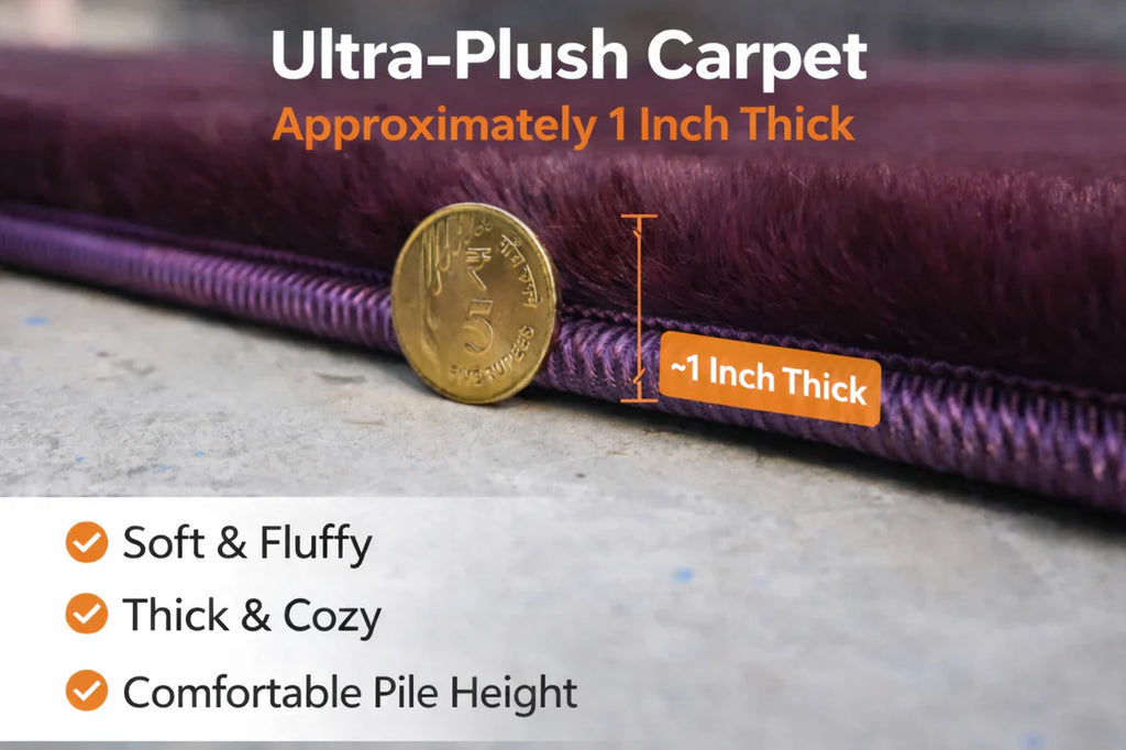 Mulberry Soft Fur Carpet