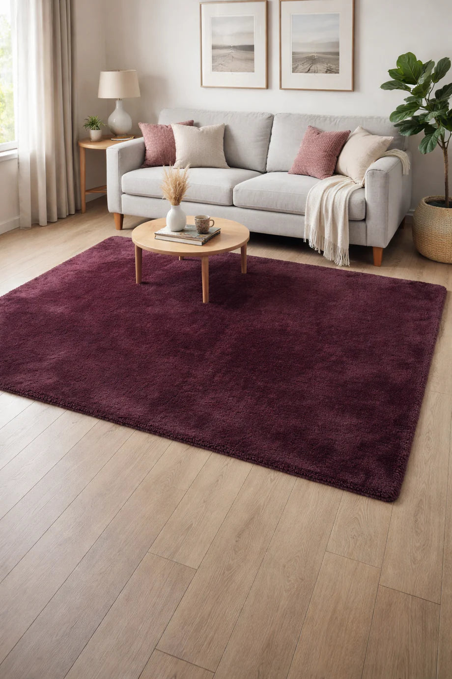 Mulberry Soft Fur Carpet