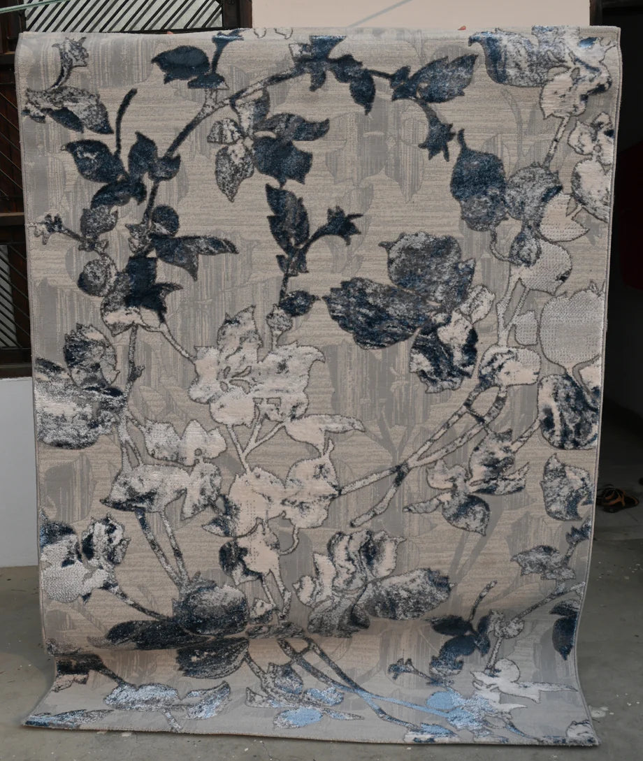Morning Mist Petal Rug -Evokes a feeling of calmness and light.